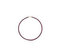 Tolldek Bracelets en or jaune 9 K/14 K/18 carats véritable - Rubis rouge classique - Coupe ronde - Or véritable 18/14/9 carats, or jaune 14 carats (585), Rubis