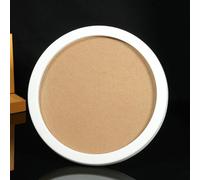 Tolldek Cadre photo - Dimensions : 19 x 19 cm - Avec passe-partout horizontal et vertical - Rond - Galerie photo - Cadre en plastique PVC - Idéal pour photos/images - Rond