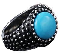 Tolldek Paire d'alliances en acier inoxydable pour homme 15 mm, pierre ronde avec point, bague de fiançailles, bagues de couple, punk rock, acier inoxydable, Pas de zirconium