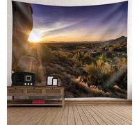 Tolldek Tapisserie murale - Motif paysage naturel - 350 x 256 cm - Déserts - Décoration murale pour salon, dortoir