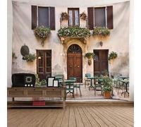 Tolldek Tapisserie murale multicolore 150 x 130 cm, motif paysage naturel, rue, décoration murale pour dortoir