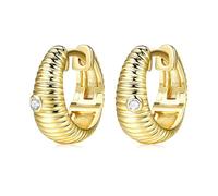 Tolldek Véritable bijou Boucles d'oreilles pour femme en or jaune 9 carats Au375, moissanite vague, or 9 carats