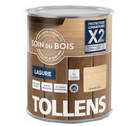Tollens - Lasure - Ultra Résistante - Adhérence Renforcée - Protège et Décore - Protection Anti-UV - Technologie LONG-LIFE - Satin - Incolore - 5 L