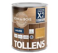 Tollens - Lasure - Ultra Résistante - Adhérence Renforcée - Protège et Décore - Protection Anti-UV - Technologie LONG-LIFE - Satin - Chêne Clair - 1 L