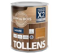 Tollens - Lasure - Ultra Résistante - Adhérence Renforcée - Protège et Décore - Protection Anti-UV - Technologie LONG-LIFE - Satin - Chêne Doré - 1 L
