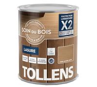Tollens - Lasure - Ultra Résistante - Adhérence Renforcée - Protège et Décore - Protection Anti-UV - Technologie LONG-LIFE - Satin - Chêne Naturel - 5 L