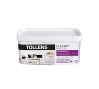 Tollens - Peinture Blanche Velours - Toutes Pièces - Pour Murs, Plafonds et Boiseries - Opacité Renforcée - Séchage Rapide - Lessivable - Fabriqué en France - Blanc - 2,5L = 30m2