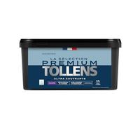 Tollens - Peinture Couleur - Murs, Boiseries & Radiateurs - La Sélection Premium - Pièces sèches et humides - Ultra couvrante - Ultra résistante - Ecolabel - Velours - BLEU BALTIQUE - 2L5 = 30m²