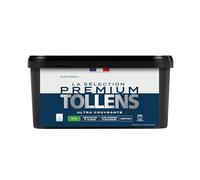 Tollens - Peinture Couleur - Murs, Boiseries & Radiateurs - La Sélection Premium - Pièces sèches et humides - Ultra couvrante - Ultra résistante - Ecolabel - Satin - BLANC ARGILE - 2L5 = 30m²