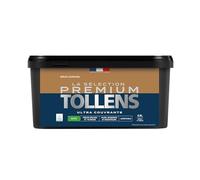 Tollens - Peinture Couleur - Murs, Boiseries & Radiateurs - La Sélection Premium - Pièces sèches et humides - Ultra couvrante - Ultra résistante - Ecolabel - Satin - BRUN CARAMEL - 2L5 = 30m²