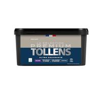 Tollens - Peinture Couleur - Murs, Boiseries & Radiateurs - La Sélection Premium - Pièces sèches et humides - Ultra couvrante - Ultra résistante - Ecolabel - Velours - GRIS TAUPE - 2L5 = 30m²