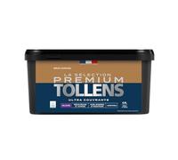 Tollens - Peinture Couleur - Murs, Boiseries & Radiateurs - La Sélection Premium - Pièces sèches et humides - Ultra couvrante - Ultra résistante - Ecolabel - Velours - BRUN CARAMEL - 2L5 = 30m²