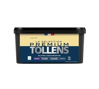 Tollens - Peinture Couleur - Murs, Boiseries & Radiateurs - La Sélection Premium - Pièces sèches et humides - Ultra couvrante - Ultra résistante - Ecolabel - Velours - JAUNE MAÏS - 2L5 = 30m²