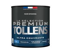 Tollens - Peinture Couleur - Murs, Boiseries & Radiateurs - La Sélection Premium - Pièces sèches - Ultra couvrante - Résistante - Ultra rapide - Ecolabel - Mat - NOIR SMOKING - 0L5 = 6m²