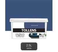Tollens - Peinture Couleurs - Murs et Boiseries - Toutes pièces - Ultra résistante - Satin - Bleu de Caractère - 2,5L = 30m2