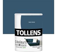 Tollens - Peinture Couleurs - Murs et Boiseries - Toutes pièces - Ultra résistante - Satin - Bleu Paon - 0,75L = 9m2