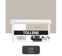 Tollens - Peinture Couleurs - Murs et Boiseries - Toutes pièces - Ultra résistante - Satin - Chanvre - 2,5L = 30m2