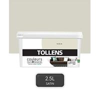 Tollens - Peinture Couleurs - Murs et Boiseries - Toutes pièces - Ultra résistante - Satin - Fil de Lin - 2,5L = 30m2