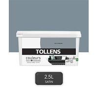 Tollens - Peinture Couleurs - Murs et Boiseries - Toutes pièces - Ultra résistante - Satin - Gris Tonnerre - 2,5L = 30m2