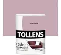 Tollens - Peinture Couleurs - Murs et Boiseries - Toutes pièces - Ultra résistante - Satin - Rose Bohème - 0,75L = 9m2
