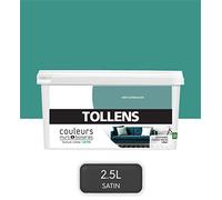 Tollens - Peinture Couleurs - Murs et Boiseries - Toutes pièces - Ultra résistante - Satin - Vert Expression - 2,5L = 30m2