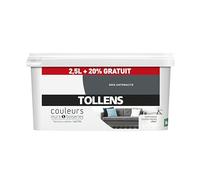 Tollens Peinture Couleurs - Ultra résistante Couleurs murs et boiseries - Satin - Anthracite - 2,5L+20%