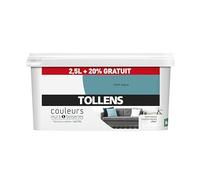 Tollens Peinture Couleurs - Ultra résistante Couleurs murs et boiseries - Satin - Vert Aquatique - 2,5L+20%
