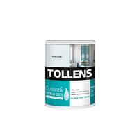 Tollens Peinture Cuisine Et Salle De Bain - Ultra Résistante Pour Murs, Boiseries, Radiateurs - Gris Clair - 0,75L = 9m2