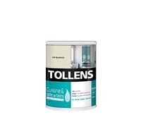 Tollens Peinture Cuisine Et Salle De Bain - Ultra Résistante Pour Murs, Boiseries, Radiateurs - Lin Blanchi - 0,75L = 9m2