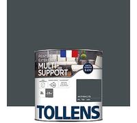 Tollens Peinture extérieure multisupport - Ultra résistante Haute qualité - Satin - Gris Anthracite - 2L = 28m2
