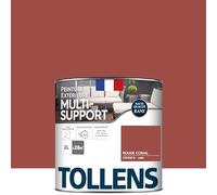 Tollens Peinture extérieure multisupport - Ultra résistante Haute qualité - Satin - Rouge Corail - 2L = 28m2