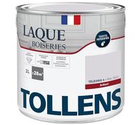 Tollens - Peinture, Laque, Ultra Résistante, Multisupport, Brillant Télégris, 2L = 28m2