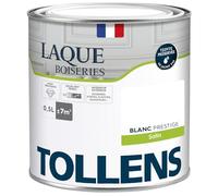 Tollens - Peinture, Laque, Ultra Résistante, Multisupport, Satin Blanc, 0.5L = 7m2