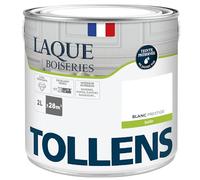 Tollens - Peinture, Laque, Ultra Résistante, Multisupport, Satin Blanc, 2L = 28m2