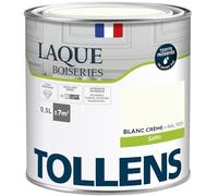 Tollens - Peinture, Laque, Ultra Résistante, Multisupport, Satin, Blanc Crème, 0.5L = 7m2