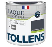 Tollens - Peinture, Laque, Ultra Résistante, Multisupport, Satin, Gris Anthracite, 2L = 28m2