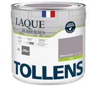 Tollens - Peinture, Laque, Ultra Résistante, Multisupport, Satin, Gris Platine, 2L = 28m2