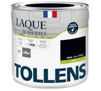 Tollens - Peinture, Laque, Ultra Résistante, Multisupport, Satin Noir, 2L = 28m2