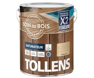 Tollens Saturateur - Ultra Résistant - Adhérence Renforcée - Protège et Décore - Mat - Naturel - 5 L
