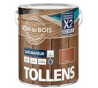 Tollens Saturateur - Ultra Résistant - Adhérence Renforcée - Protège et Décore - Mat - Teck - 2,5 L