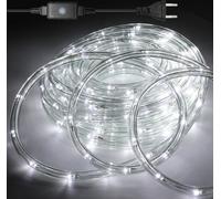 TolleTour 10m Tuyau lumineux LED extérieur intérieur,240 LED Tuyau LED étanche,Lumière de fête éclairage de décoration Noël,blanc