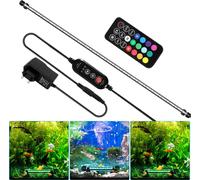 TolleTour 112,5 cm Lampe LED d'aquarium Réservoir Lumière RGB Dimmable Éclairage sous-marin avec télécommande