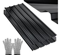 TolleTour 12x tôle trapézoïdale 129x46cm = 7m² plaques de toit tôle de toit pour abri de jardin carport tôle profilée tôle de mur tôle de toit anthracite galvanisé tôle ondulée