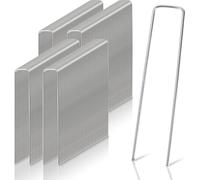 TolleTour 200 pièces Ø2.8mm Ancres de terre 150x25mm Ancres de fixation acier galvanisé Clous de terre Ancres de sol