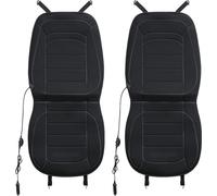 TolleTour 2pcs,Coussin chauffant pour siège de voiture, coussin et dossier de siège chauffants pour voitures, 2 niveaux de chauffage, chauffage rapide, taille universelle