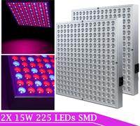 TolleTour 2x LED Pflanzenlampe Winter 15w Pflanzenlicht Lampe de culture à Led avec lumière rouge bleue pour la croissance des plantes en serre