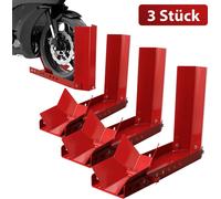 TolleTour 3x support moto béquille lève moto aide au montage support transport moto rouge