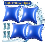 TolleTour 4pcs Coussins de piscine 122 x 122 x 60 cm Coussin d'air d'hiver pour piscine, coussin d'air de piscine, coussin, coussin d'hiver pour bâche de couverture de piscine hivernage