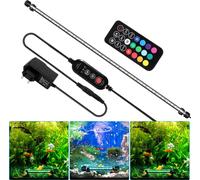 TolleTour 92.5cm LED Lampe d'Aquarium Réservoir Eclairage sous-marin Dimmable 3 modes d'éclairage avec minuterie,avec télécommandes,IP67