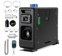 TolleTour Air Chauffage Diesel Chauffage d'appoint 12 V 8 kW, Air Chauffage Diesel Chauffage d'appoint réchauffeur d'air. Chauffage diesel avec écran LCD & télécommande & Bluetooth-APP, noir